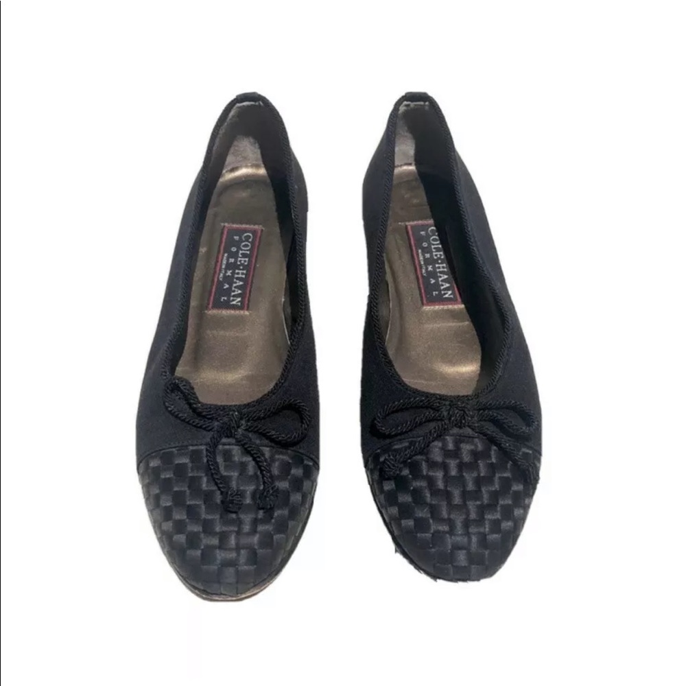 COLE HAAN Formal Cap Toe Ballet Flats